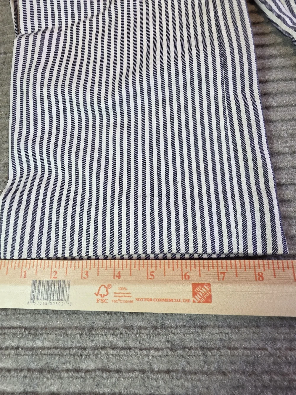 Tory Burch Striped Canvas Trousers Pants Sz 4 Coastal Railroad